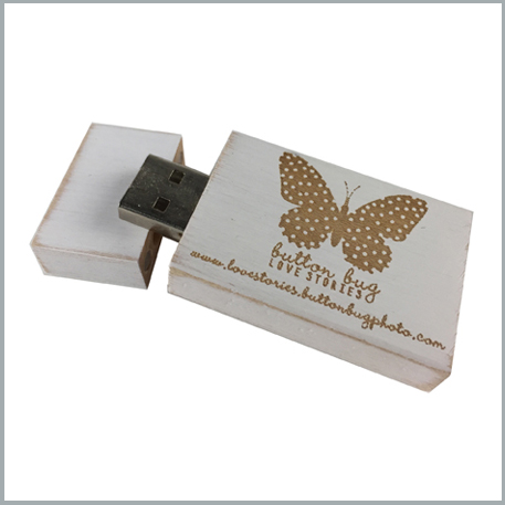 USB FLASH DRIVE-VINTAGE WHITE